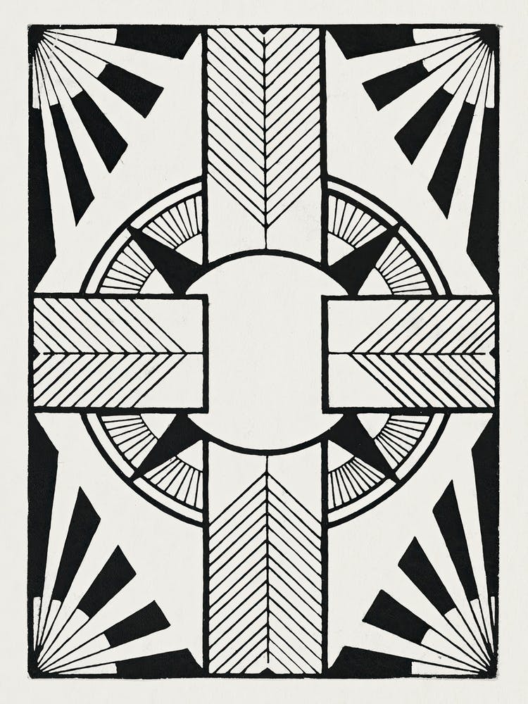 Ornament with circle and cross (c.1905), Samuel Jessurun