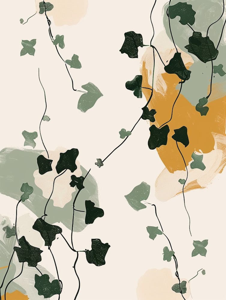 Ivy Plant Minimalist Illustration 5