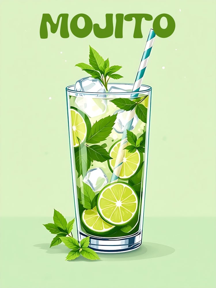 Cuba Mojito Cocktail V 05