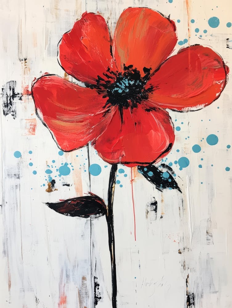 Rote Mohnblume 11