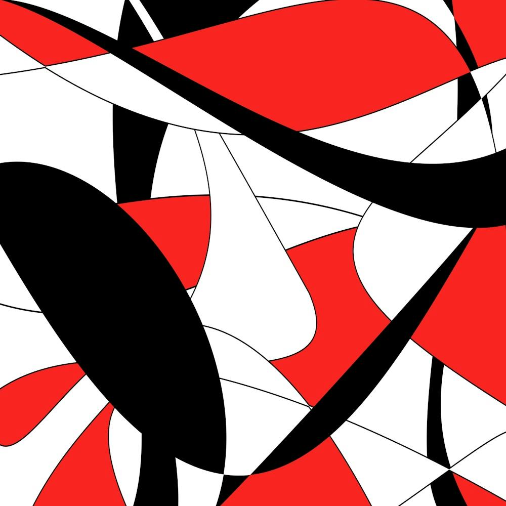 Abstract Red And Black