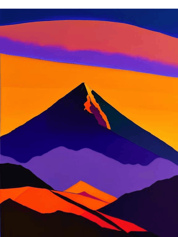 Mountain Sunrise Dusk