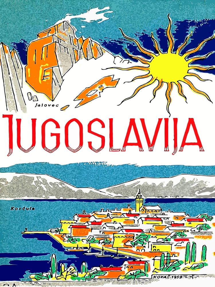 Yugoslavia, Adriatic Sea And Mountains