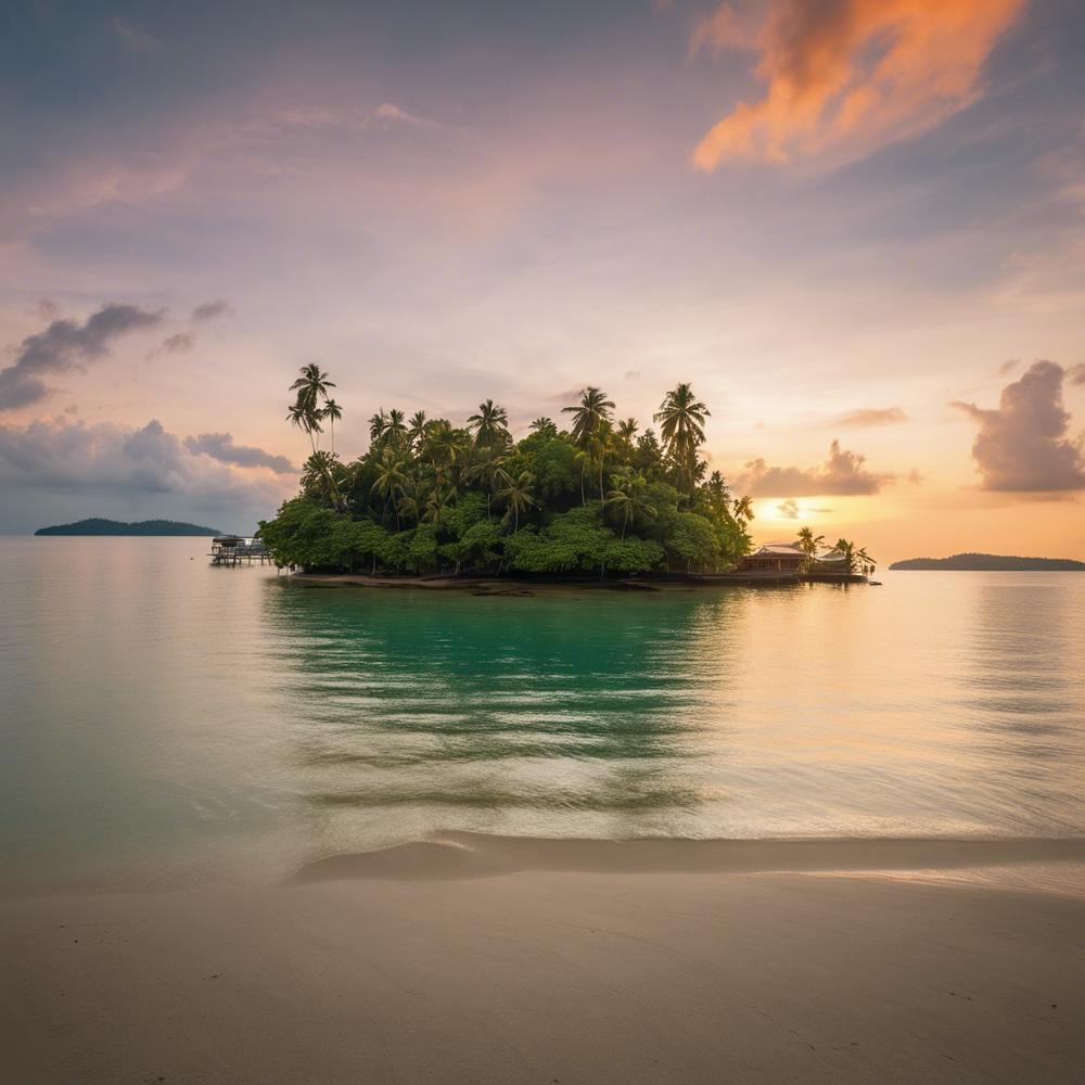 Sunset On A Tropical Island 2