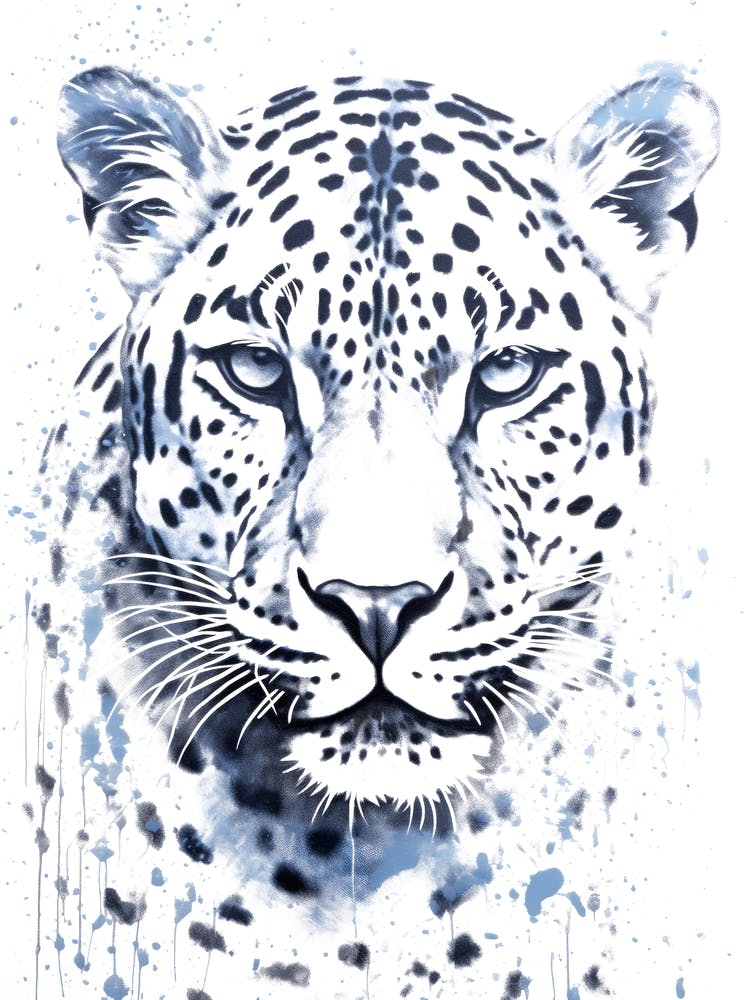 Aquarelle d'un Léopard