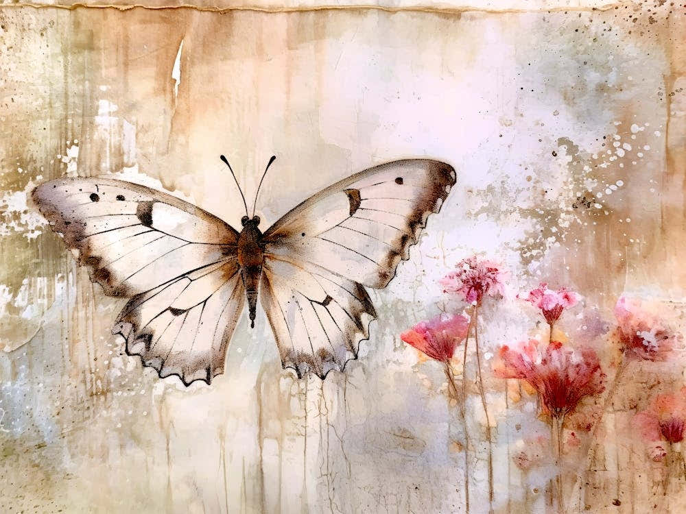 Butterfly On A Flower