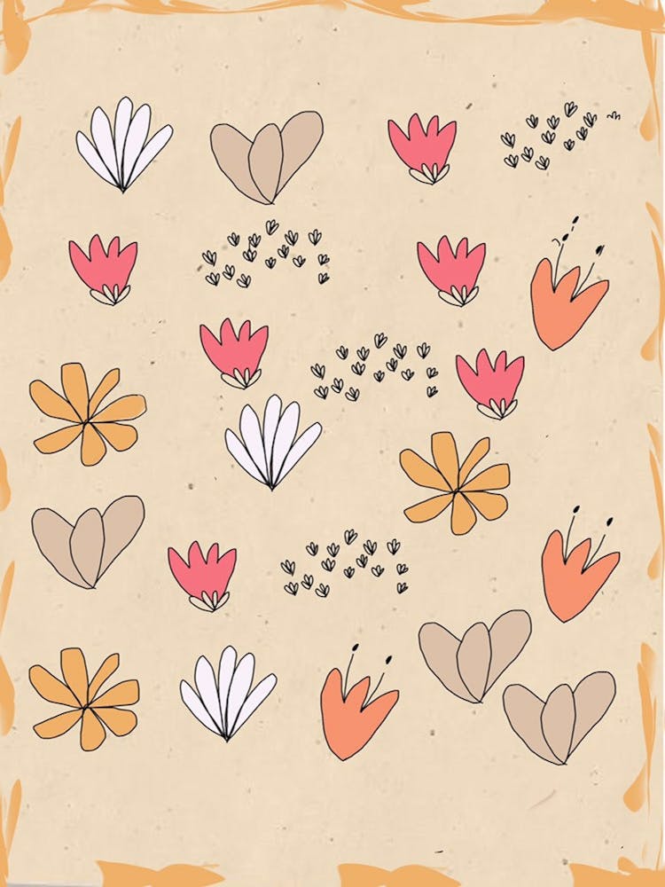 Flowers And Hearts