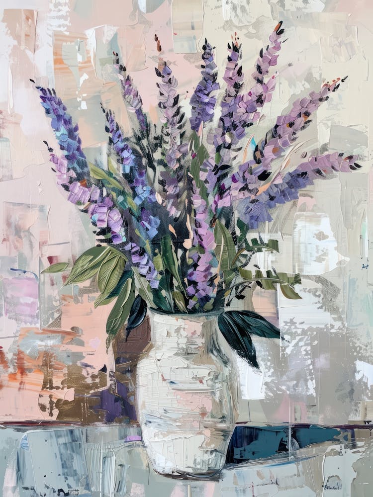 A World Of Flowers Lavender 4 Painting