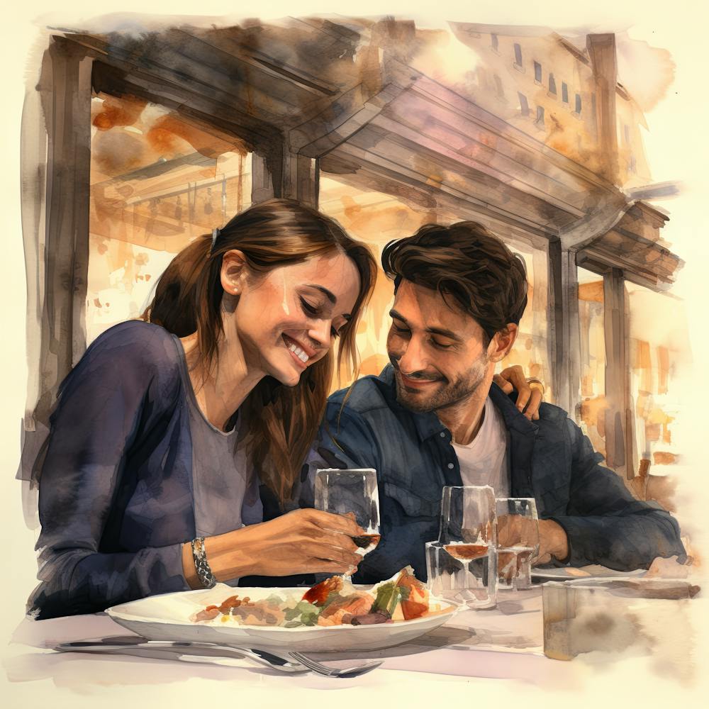Moments Intimes : Un Dîner Romantique pour Deux en Ville