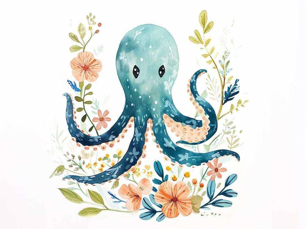 Little Floral Squid 1