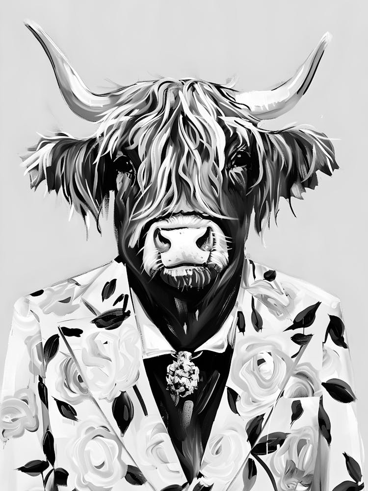 Cow In A Suit