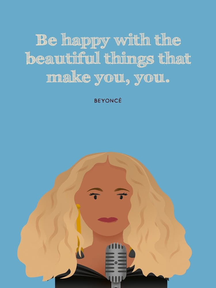 Inspirational people print – Beyonce