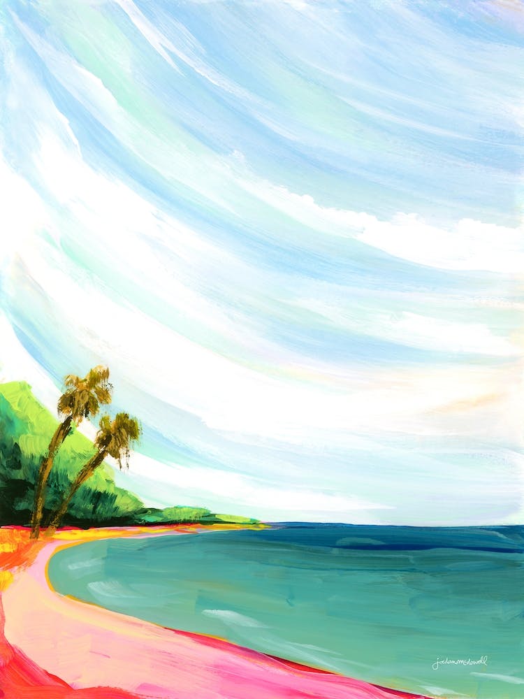 Tropical Palm Trees And Beach Landscape