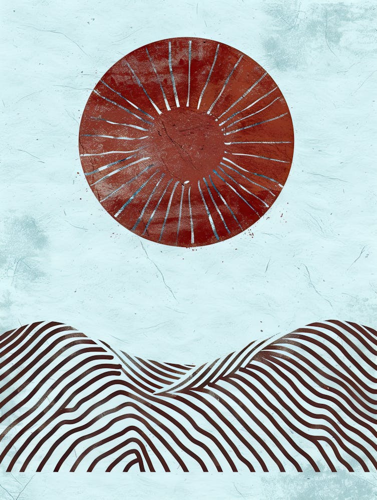 Sun In The Sky Minimalist, Bauhaus