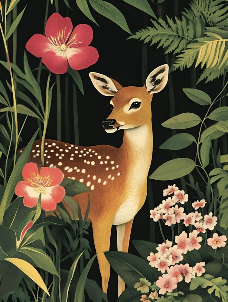 Deer In The Jungle