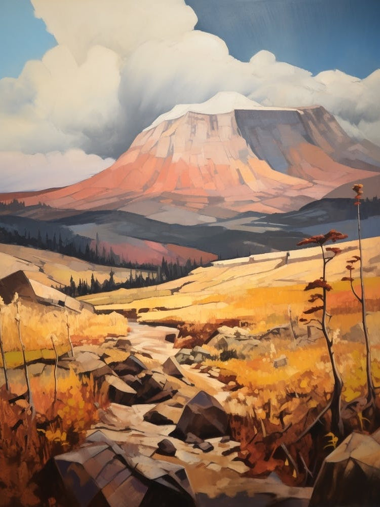 Mount Kilimanjaro 2 Mountain Painting