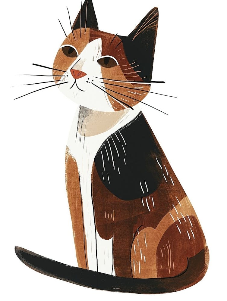 Snowshoe Katze Clipart Illustration 2
