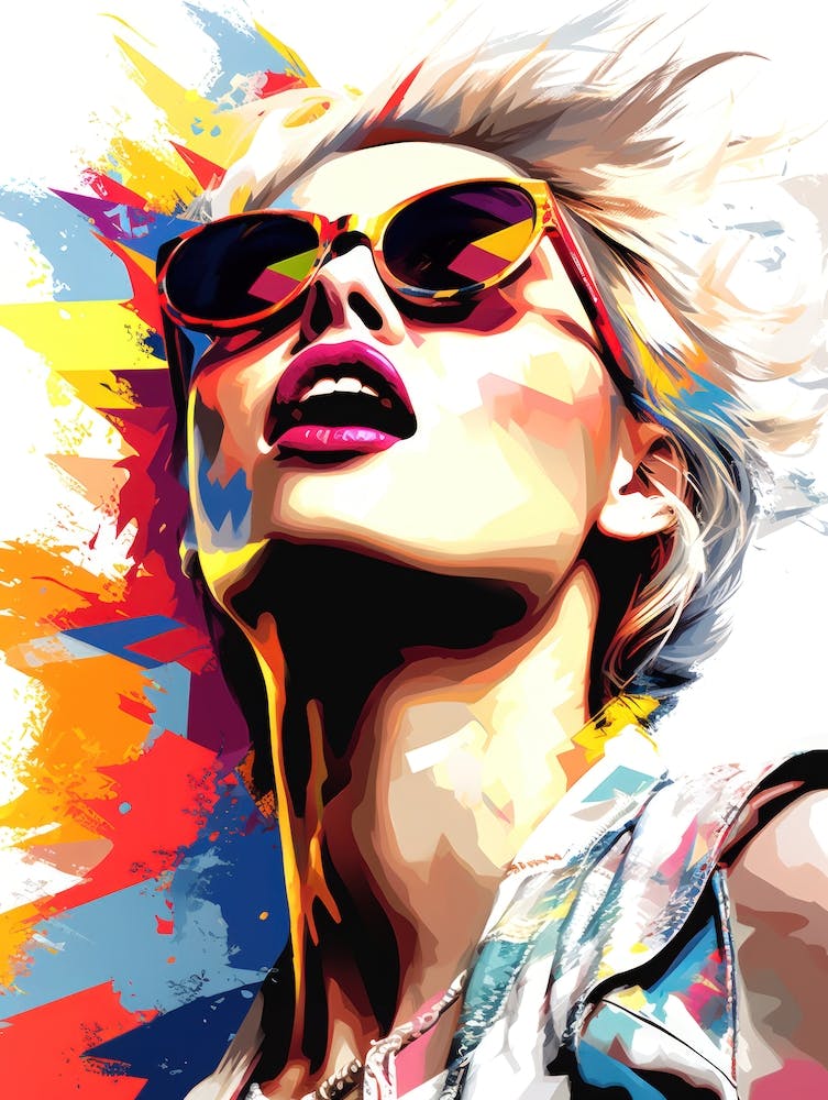 Abstract  Of A Woman In Sunglasses