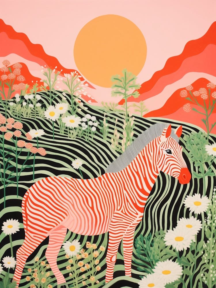 Zebra Line Illustration 2