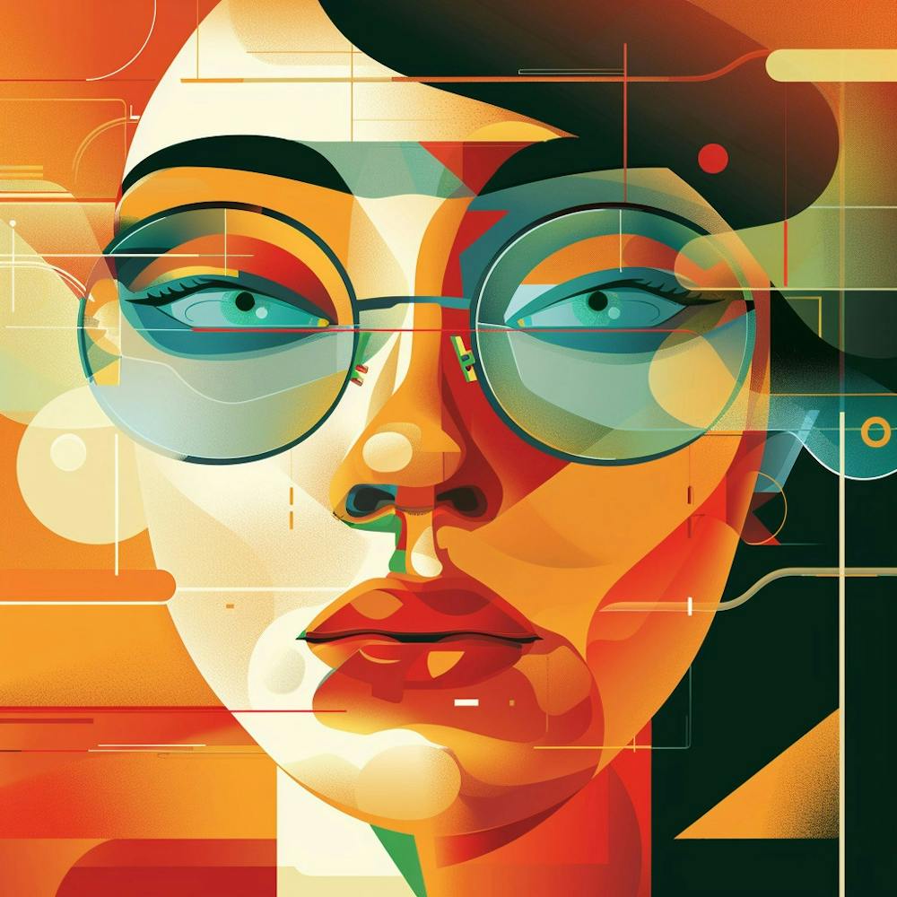 Abstract Portrait Of A Woman 5