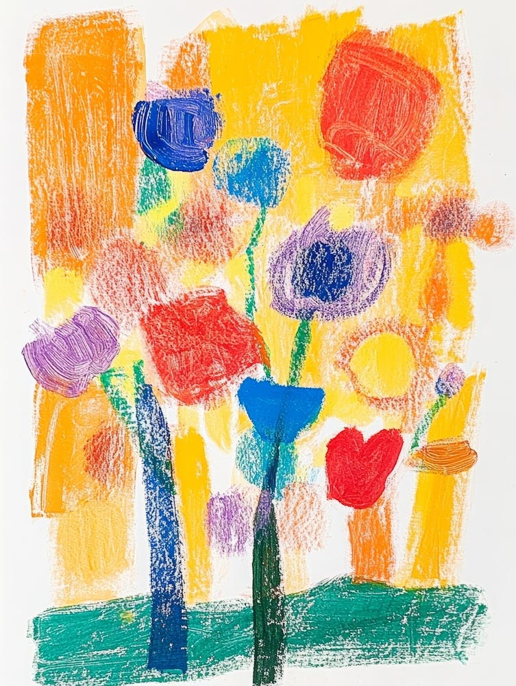 Child's Painting On Paper