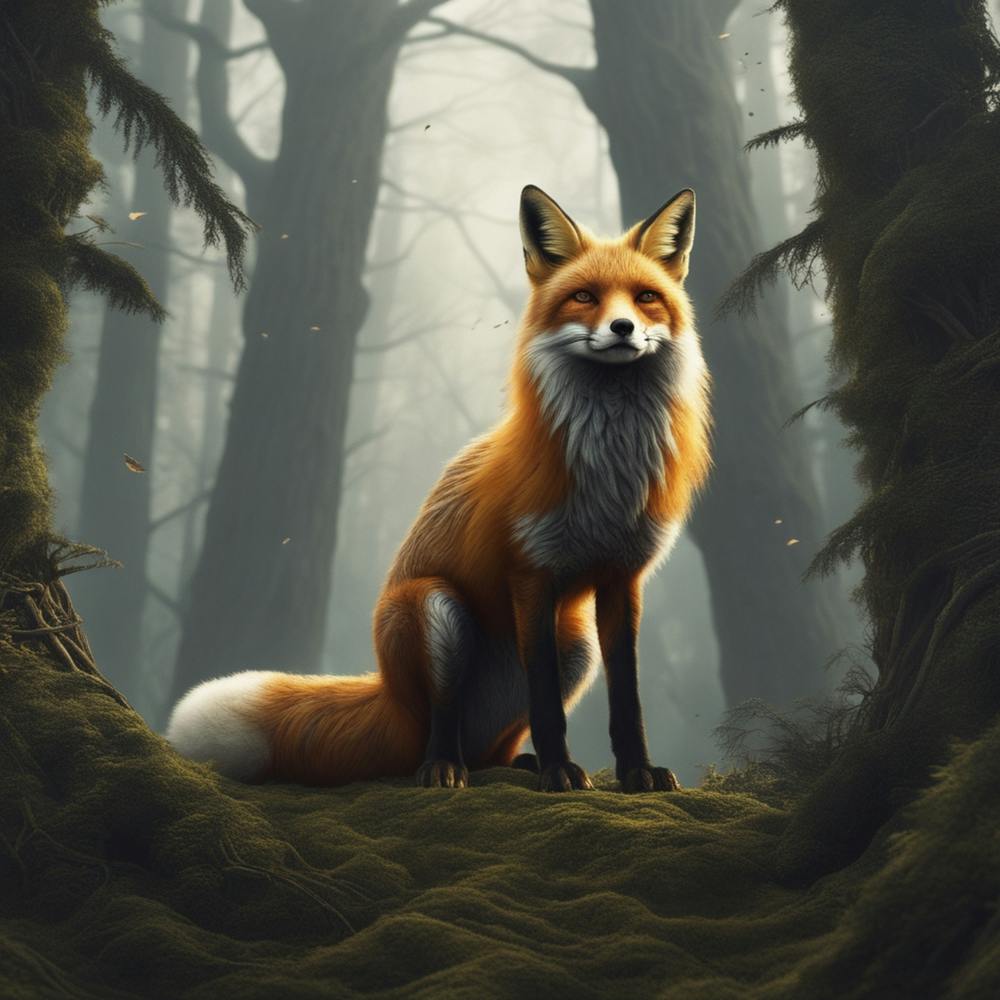 Red Fox In The Forest 64
