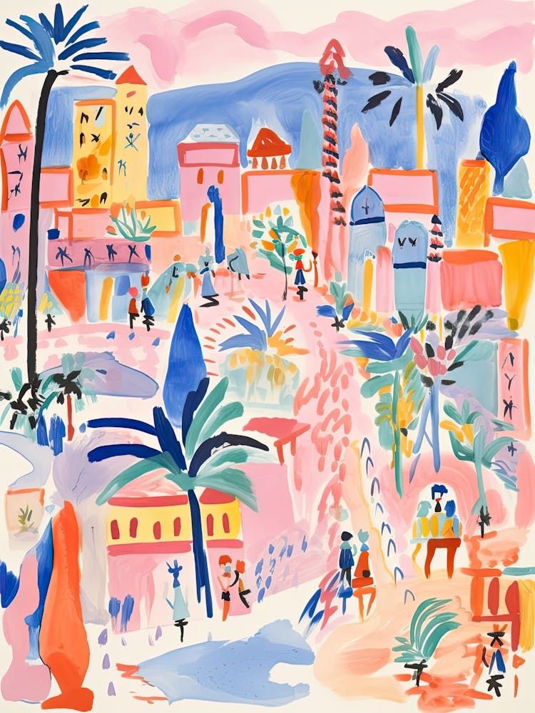 Cairo, Dreamy Storybook Illustration 1