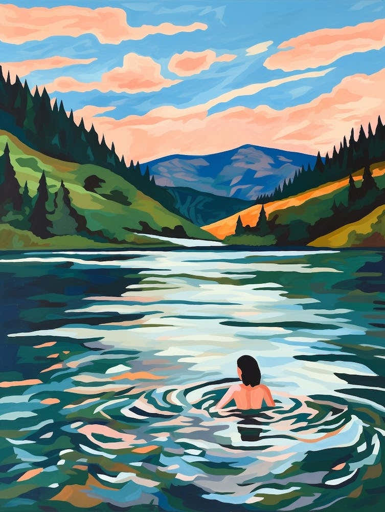 Wild Swimming At Loch Morlich Scotland 1