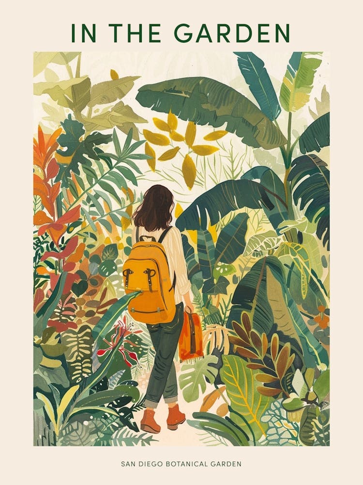 In The Garden Poster San Diego Botanical Garden 1
