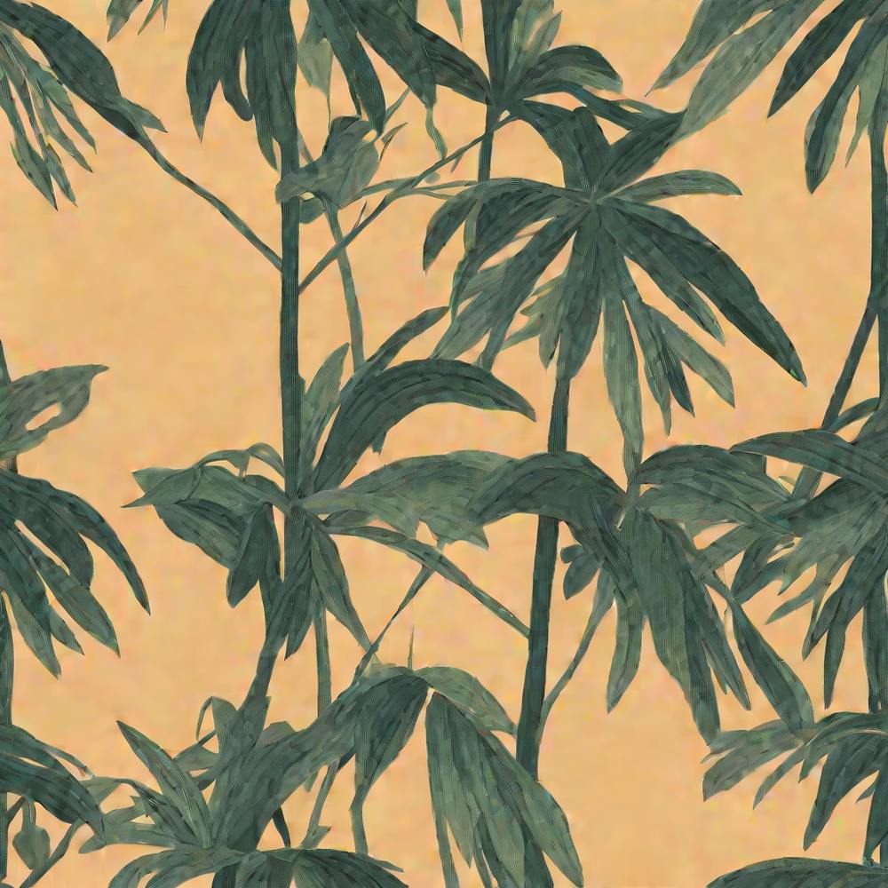 Tropical Tree On A Solid Background Simple pattern art, 115