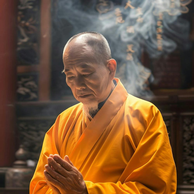 Buddhist Monk Praying 5