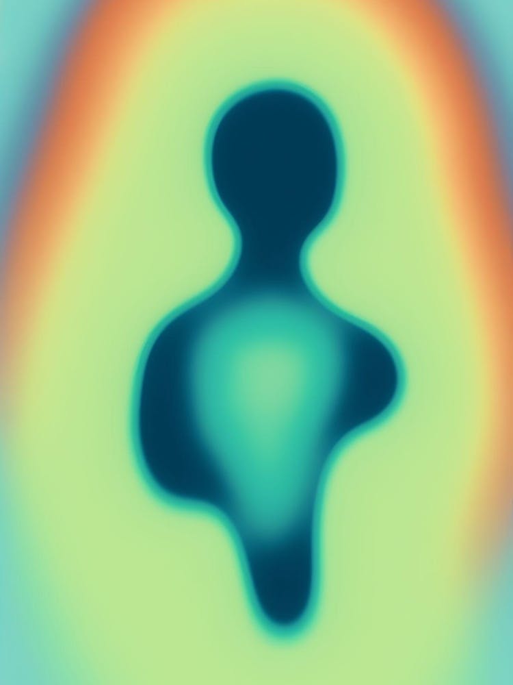 Bright green aura