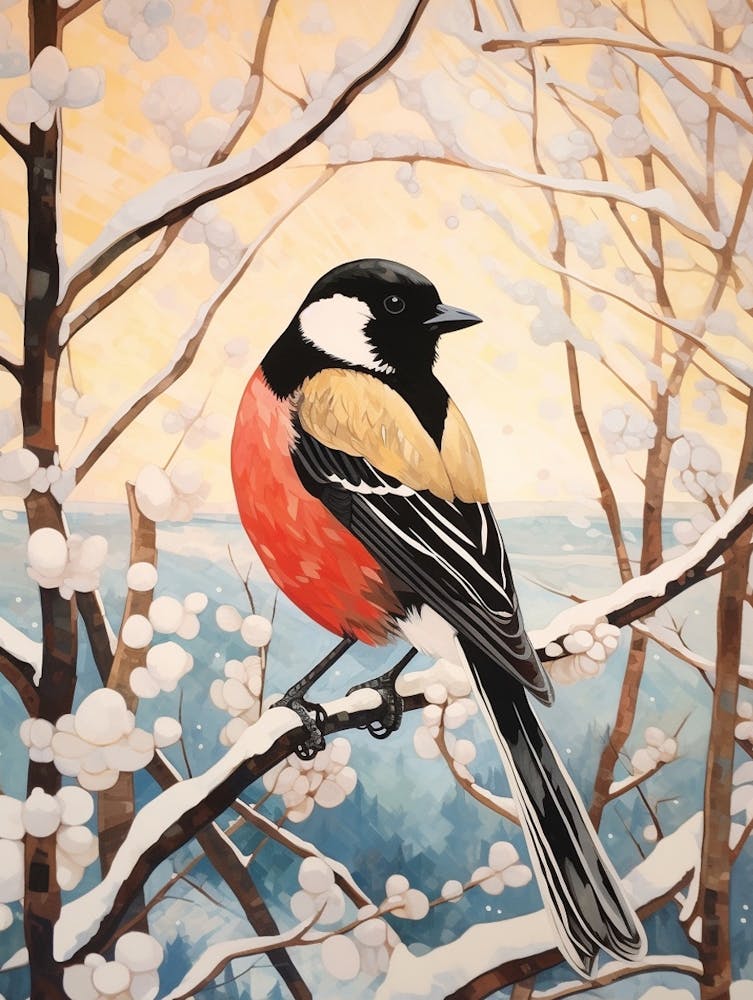 Bird Illustration Magpie 2