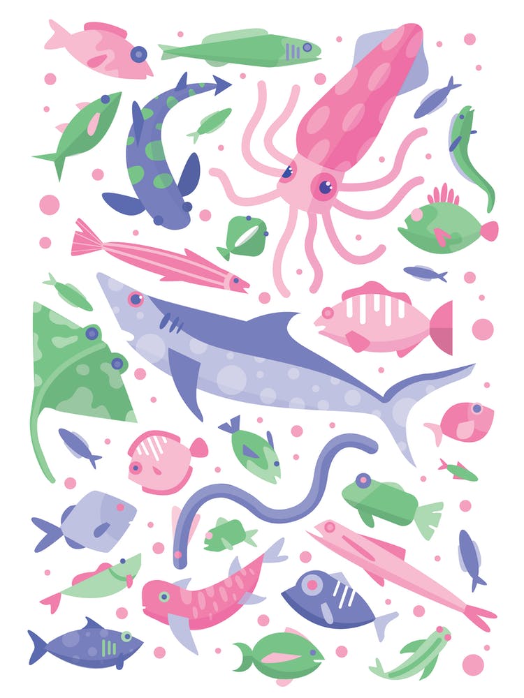 Sea life Print