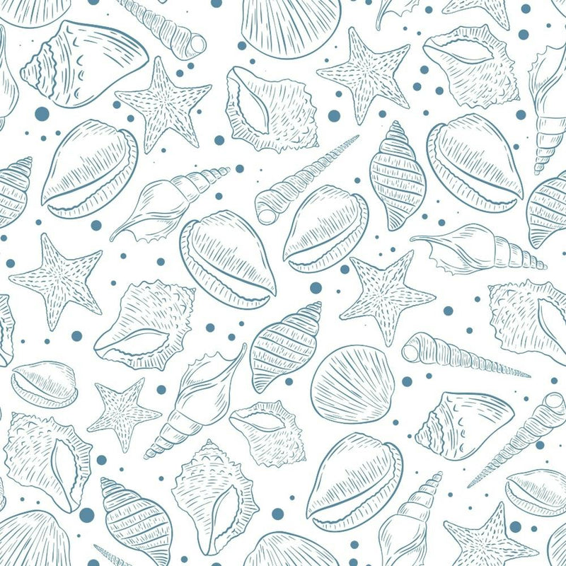 Sea Shells Seamless Pattern