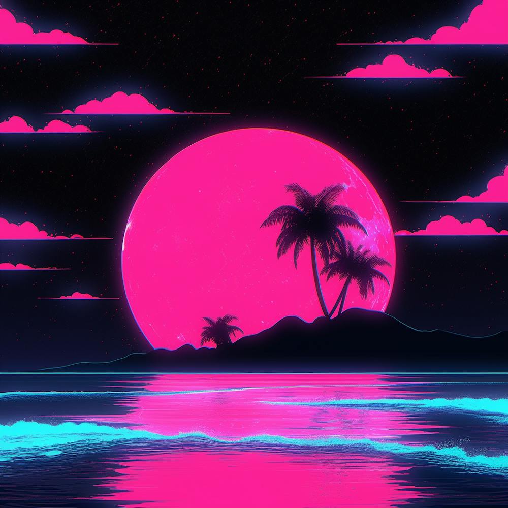 Neon Night Sky