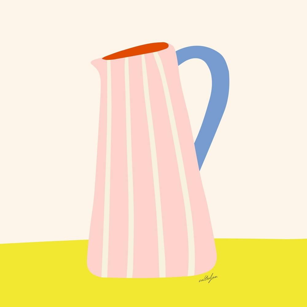 Pink Milk Jug Square