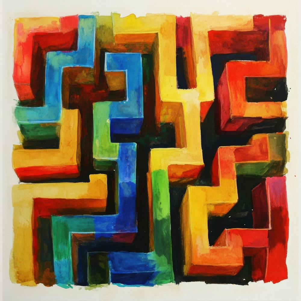 Maze Art Painting