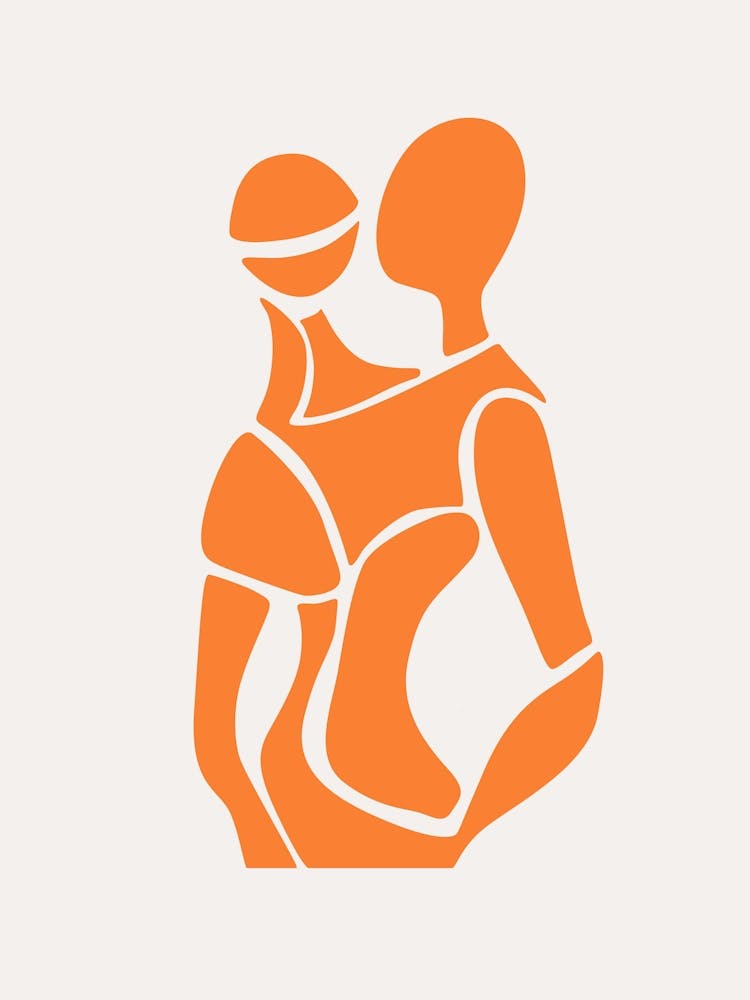 Figure Abstraite Orange 2