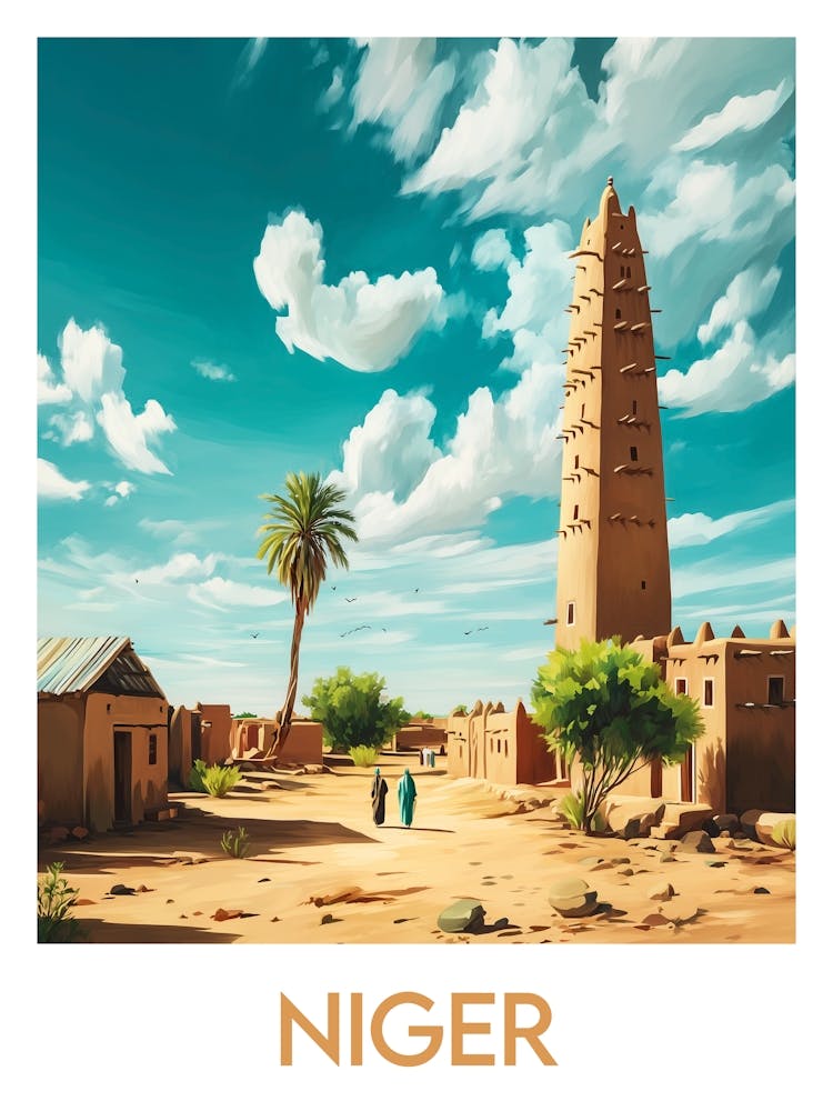 Affiche de voyage Niger