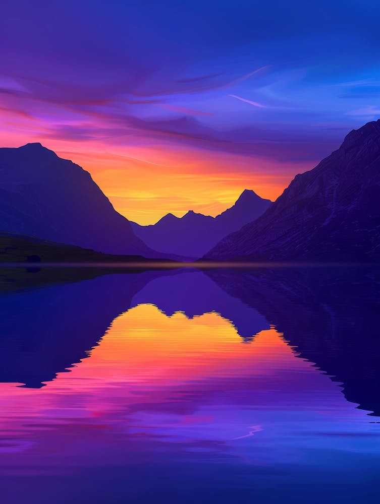 Sunset In The Mountains 79