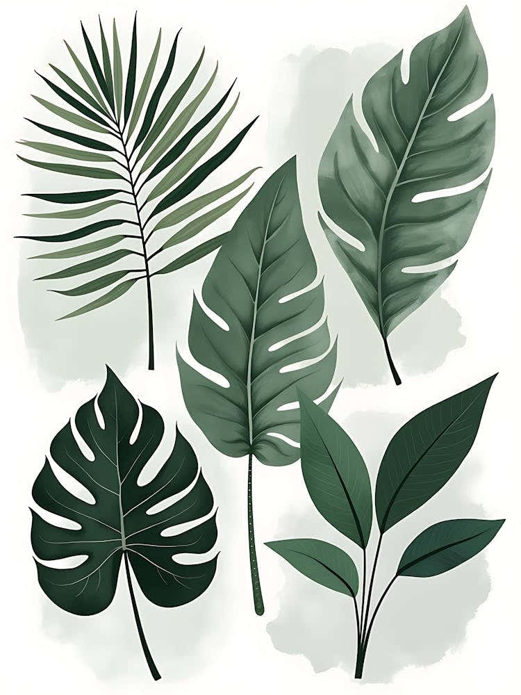 Abstract Botanical Flow For Interior Aesthetics