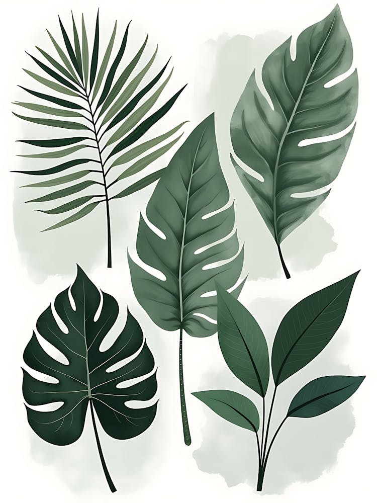 Abstract Botanical Flow For Interior Aesthetics