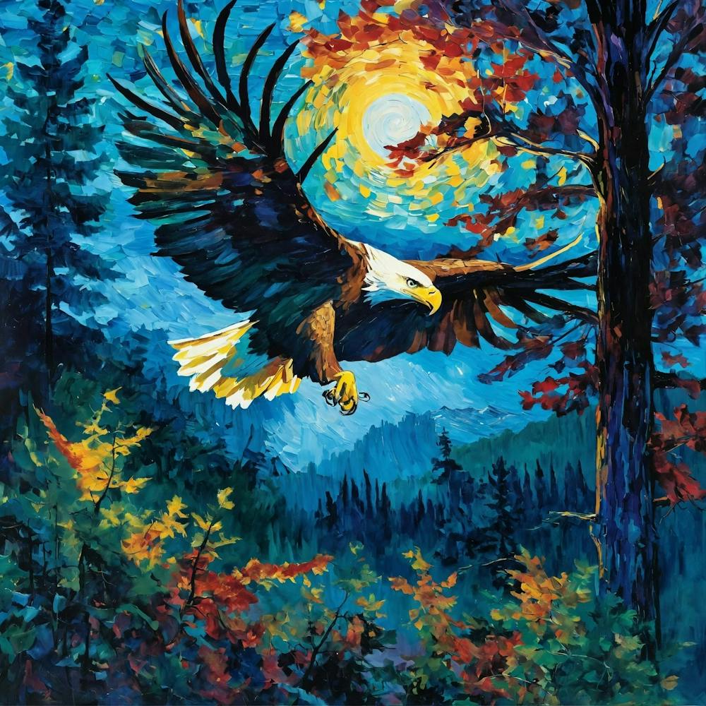 Eagle In Flight