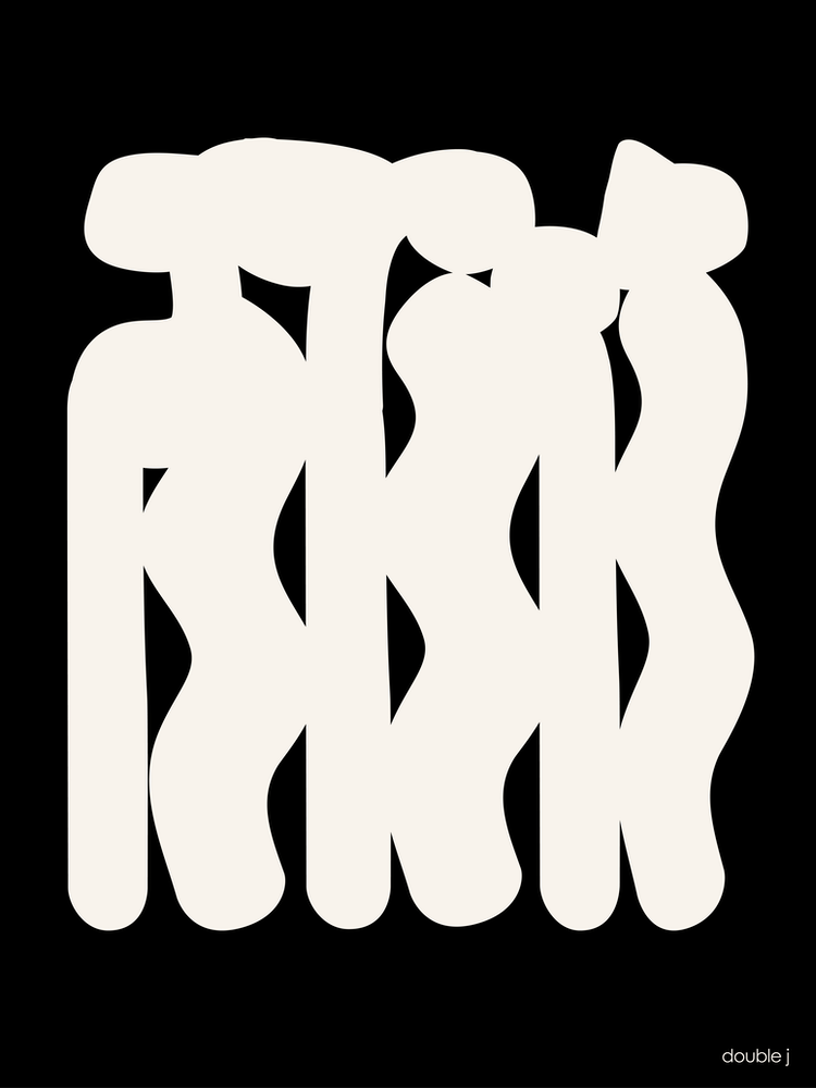 The Dance Black And White Original Abstract Minimalist