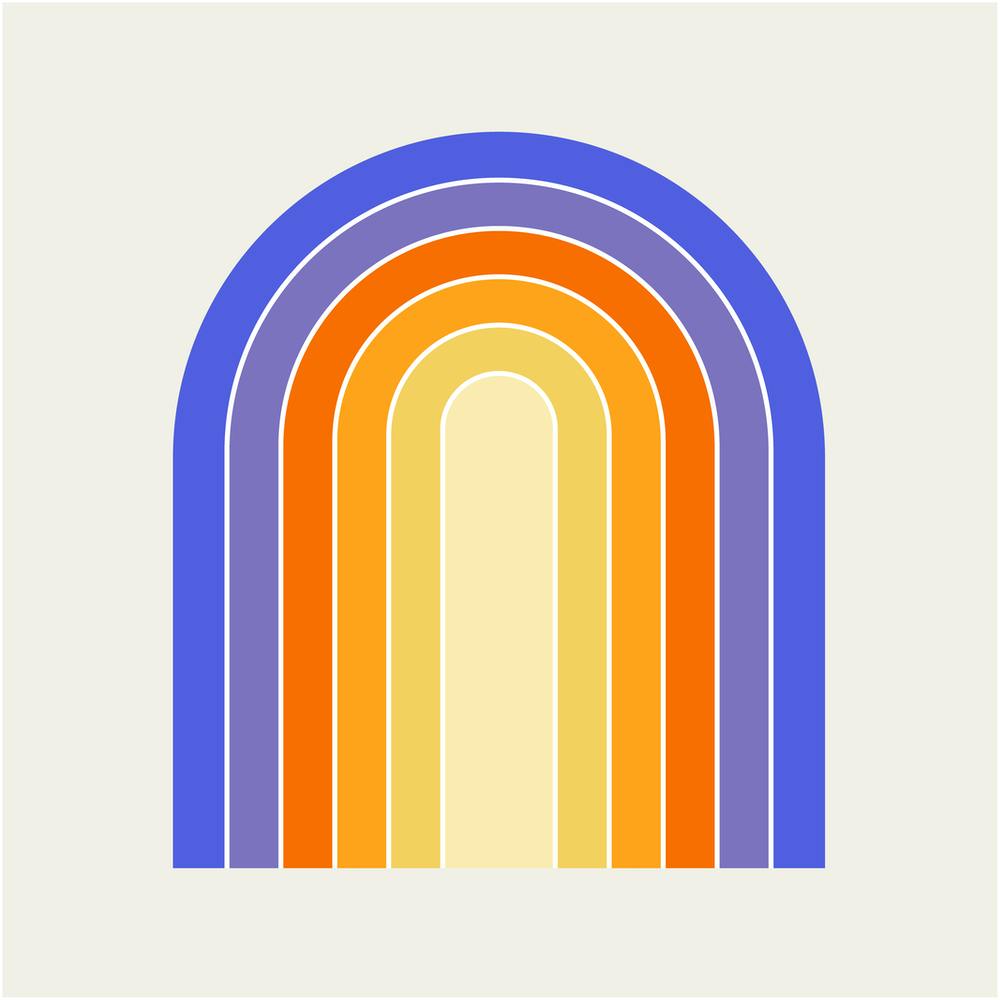 Retro Arches Rainbow