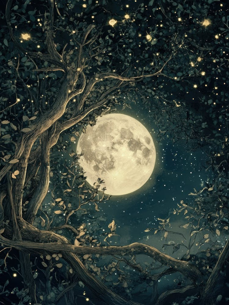 Full Moon In The Forest 2