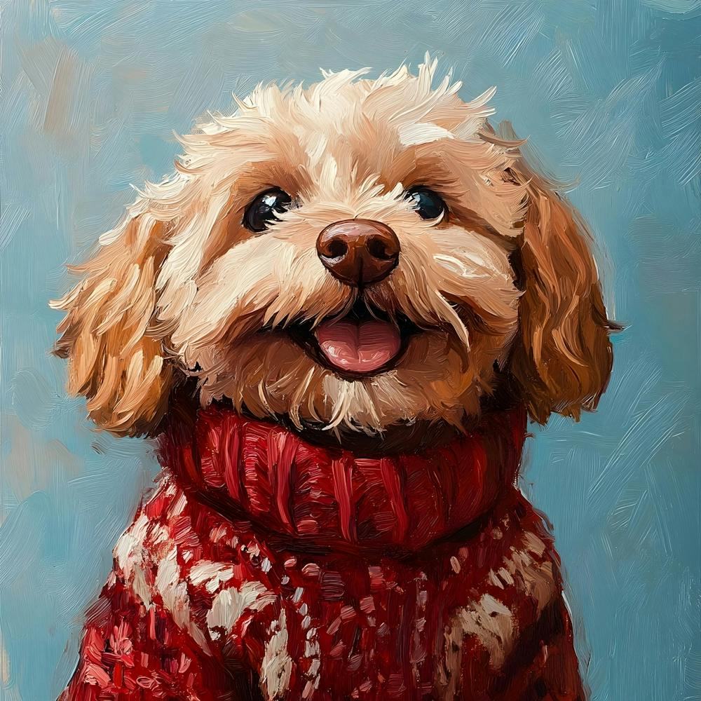 Christmas Golden Dog 1