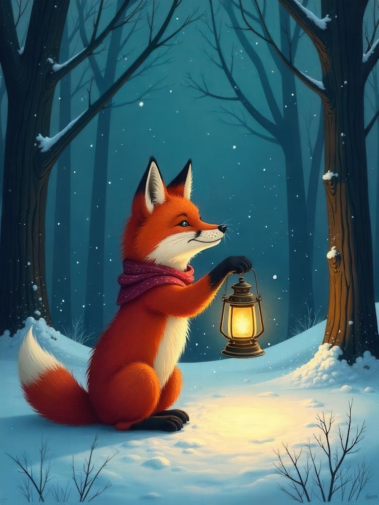 Fox In The Snow