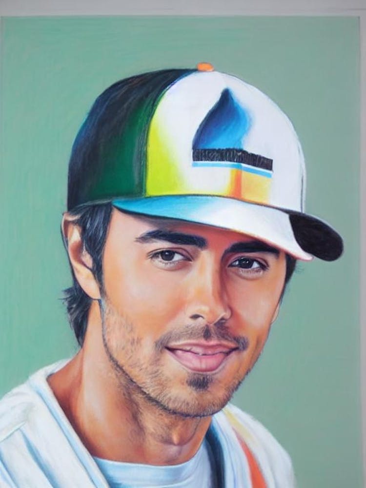 Enrique Iglesias Colourful Illustration